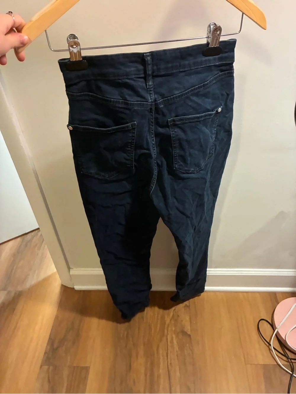 Pilcro Dark Navy High-Rise Skinny Jeans Anthropologie